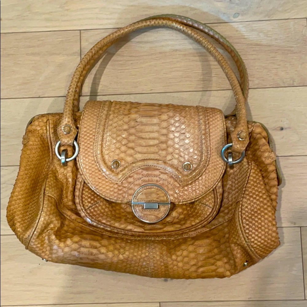 Calvin Klein Collection Alligator Shoulder Bag